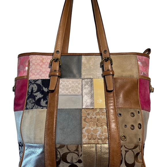 Coach Holiday Patchwork Tote - Picture 7 of 7
